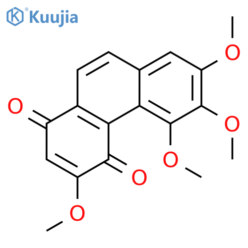 1,4-Phenanthrenedione, 3,5,6,7-tetramethoxy- structure