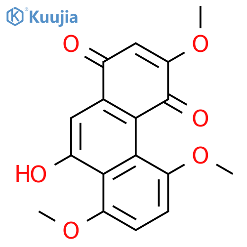 1,4-Phenanthrenedione, 9-hydroxy-3,5,8-trimethoxy- structure
