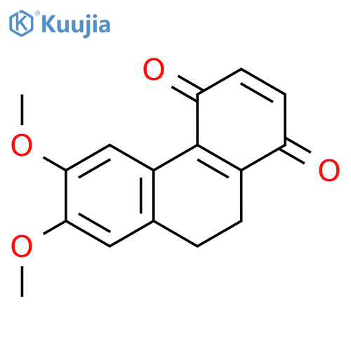 1,4-Phenanthrenedione, 9,10-dihydro-6,7-dimethoxy- structure