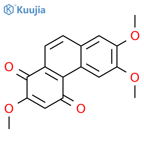 1,4-Phenanthrenedione, 2,6,7-trimethoxy- structure