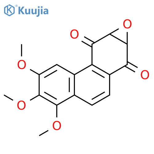 Phenanthro[2,3-b]oxirene-7,9-dione, 7a,8a-dihydro-2,3,4-trimethoxy- structure