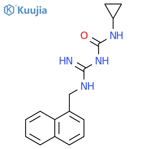 Urea, N-cyclopropyl-N'-[imino[(1-naphthalenylmethyl)amino]methyl]- structure