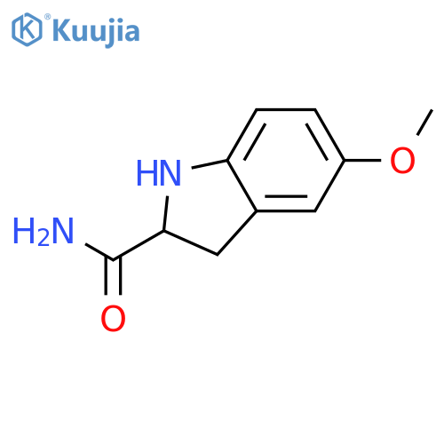 1H-Indole-2-carboxamide, 2,3-dihydro-5-methoxy- structure