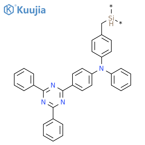 Poly[[4-[[4-(4,6-diphenyl-1,3,5-triazin-2-yl)phenyl]phenylamino]phenyl]methylsilylene] structure