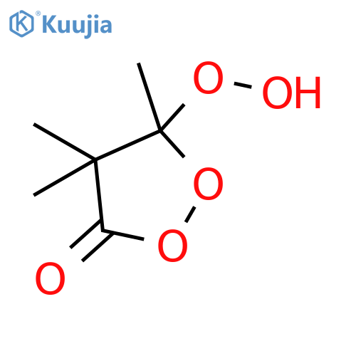5-hydroperoxy-4,4,5-trimethyldioxolan-3-one structure