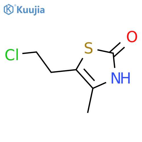 5-(2-chloroethyl)-4-methyl-2(3H)-Thiazolone structure