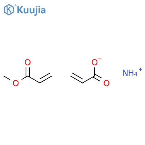 2-Propenoic acid, polymer with methyl 2-propenoate, ammonium salt structure
