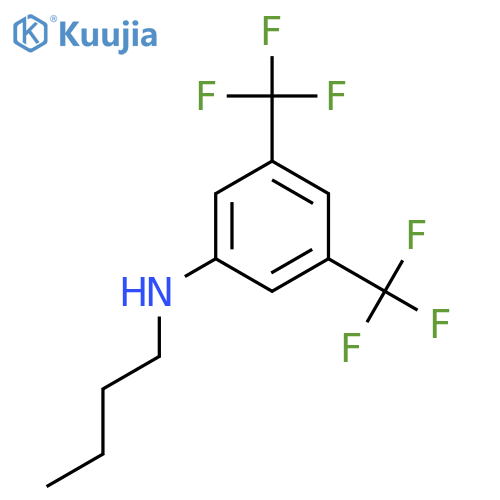 Benzenamine, N-butyl-3,5-bis(trifluoromethyl)- structure