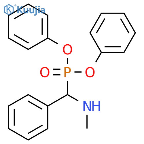 Phosphonic acid, [(methylamino)phenylmethyl]-, diphenyl ester structure