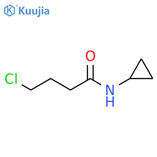 Butanamide, 4-chloro-N-cyclopropyl- structure