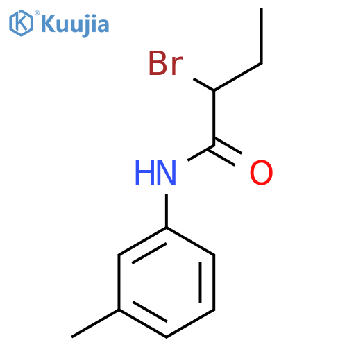 2-Bromo-N-(3-methylphenyl)butanamide structure