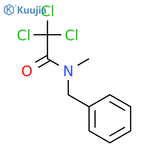 Acetamide, 2,2,2-trichloro-N-methyl-N-(phenylmethyl)- structure