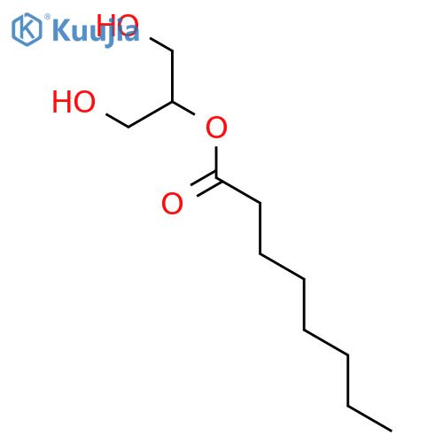 Octanoic acid, 2-hydroxy-1-(hydroxymethyl)ethyl ester structure