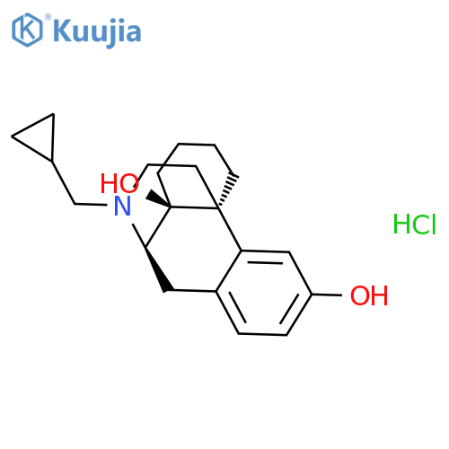 Morphinan-3,14-diol, 17-(cyclopropylmethyl)-, hydrochloride structure