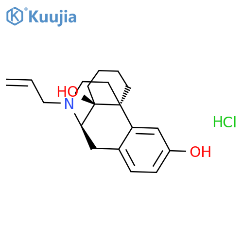 Morphinan-3,14-diol, 17-(2-propenyl)-, hydrochloride structure