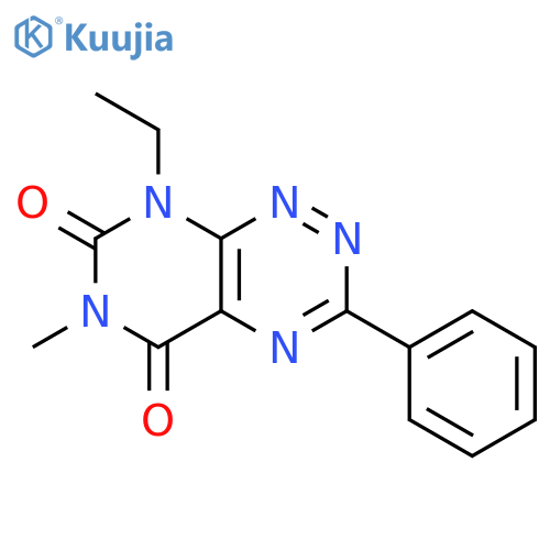 10-ethyl-8-methyl-4-phenyl-2,3,5,8,10-pentazabicyclo[4.4.0]deca-2,4,11-triene-7,9-dione(CAS No. 42285-85-8) structure