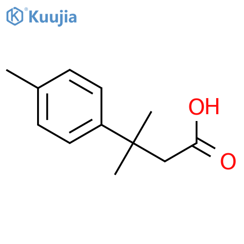 3-Methyl-3-(4-methylphenyl)butanoic acid structure
