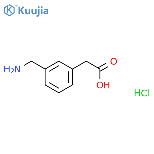 (3-aminomethyl-phenyl)-acetic acid , hydrochloride structure