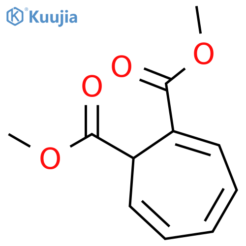 2,4,6-Cycloheptatriene-1,2-dicarboxylic acid, dimethyl ester structure