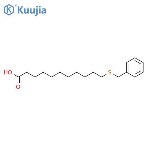 Undecanoic acid,11-[(phenylmethyl)thio]- structure