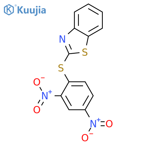 benzothiazol-2-yl 2,4-dinitrophenyl sulphide structure