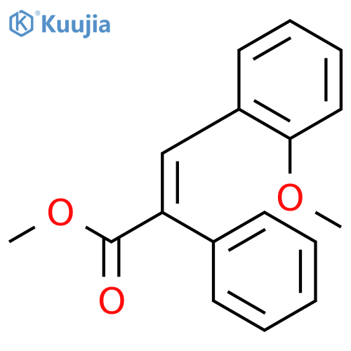 Methyl 3-(2-methoxyphenyl)-2-phenylacrylate structure