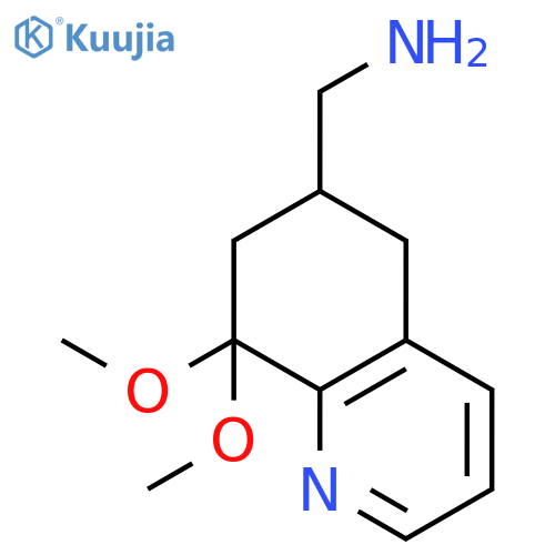 6-Quinolinemethanamine, 5,6,7,8-tetrahydro-8,8-dimethoxy- structure