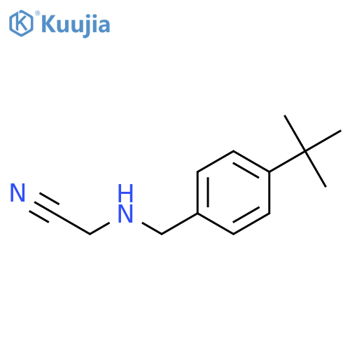 Acetonitrile, [[4-(1,1-dimethylethyl)phenyl]methylamino]- structure