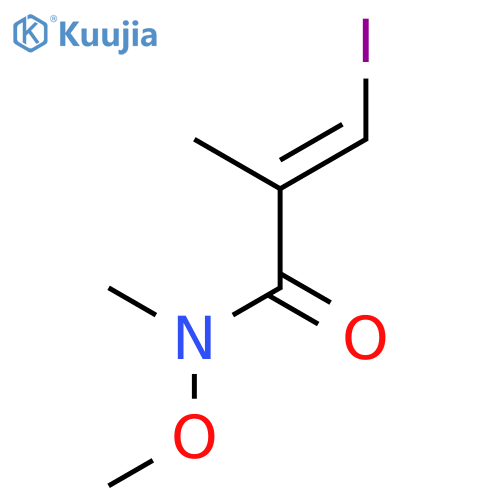(E)-3-Iodo-N-methoxy-N,2-dimethylacrylamide structure