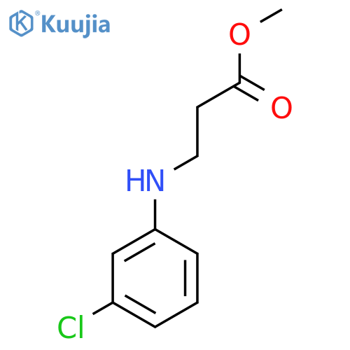 Methyl N-(3-chlorophenyl)-beta-alaninate structure