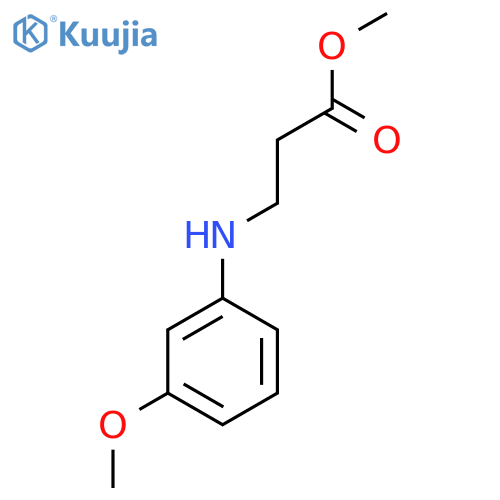 Methyl 3-(3-methoxyanilino)propionate structure