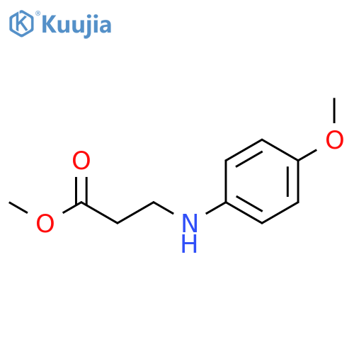 methyl N-(4-methoxyphenyl)-β-alaninate structure