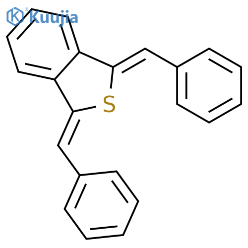 Benzo[c]thiophene, 1,3-dihydro-1,3-bis(phenylmethylene)- structure