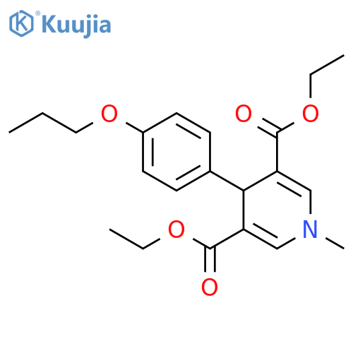 <br>1-Methyl-4-(4-propoxy-phenyl)-1,4-dihydro-pyridine-3,5-dicarboxylic acid di ethyl ester structure