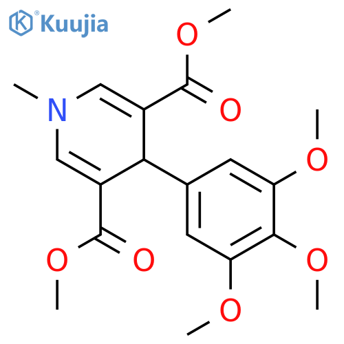 <br>dimethyl 1-methyl-4-(3,4,5-trimethoxyphenyl)-1,4-dihydro-3,5-pyridinedicarb oxylate structure