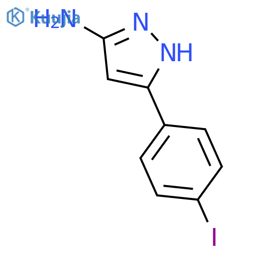 5-(4-Iodophenyl)-1H-pyrazol-3-amine structure