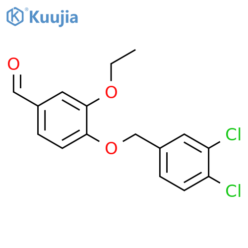 4-(3,4-Dichlorobenzyl)oxy-3-ethoxybenzaldehyde structure