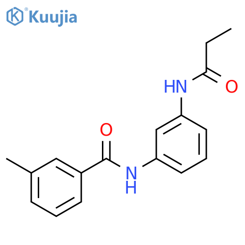 Benzamide, 3-methyl-N-[3-[(1-oxopropyl)amino]phenyl]- structure