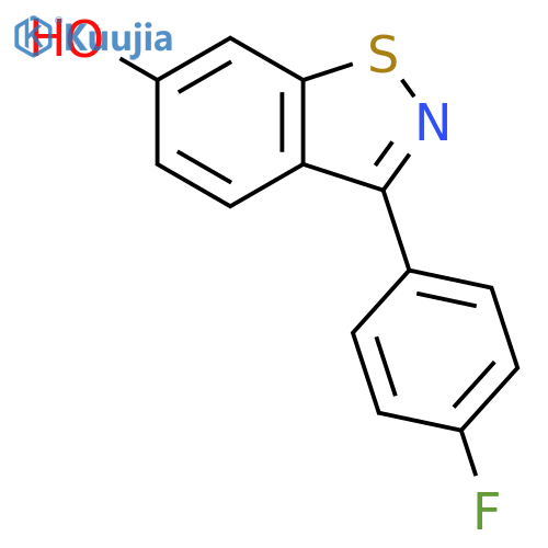 1,2-Benzisothiazol-6-ol, 3-(4-fluorophenyl)- structure