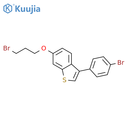 Benzo[b]thiophene, 3-(4-bromophenyl)-6-(3-bromopropoxy)- structure