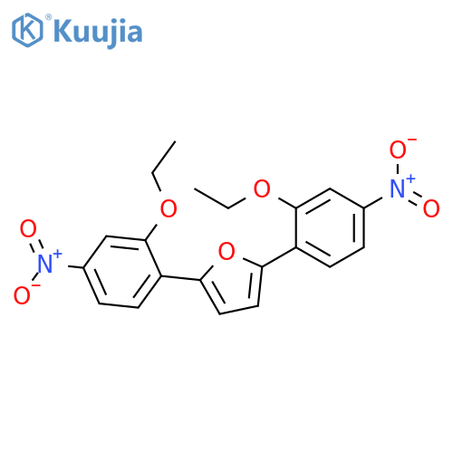 Furan, 2,5-bis(2-ethoxy-4-nitrophenyl)- structure