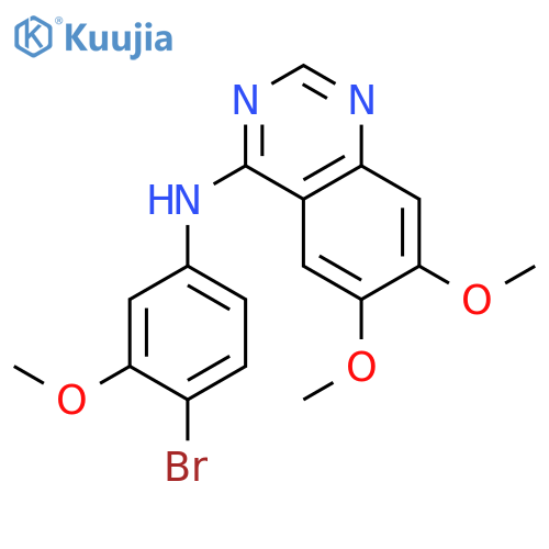 4-Quinazolinamine, N-(4-bromo-3-methoxyphenyl)-6,7-dimethoxy- structure