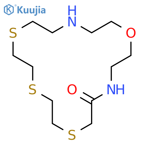 1-Oxa-7,10,13-trithia-4,16-diazacyclooctadecan-5-one structure
