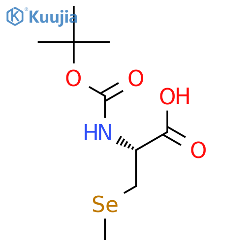 L-Alanine, N-[(1,1-dimethylethoxy)carbonyl]-3-(methylseleno)- structure