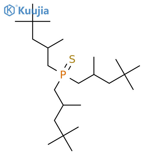 Phosphine sulfide, tris(2,4,4-trimethylpentyl)- structure