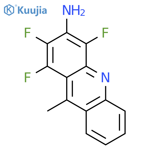 3-Acridinamine, 1,2,4-trifluoro-9-methyl- structure