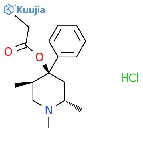 Trimeperidine hydrochloride structure