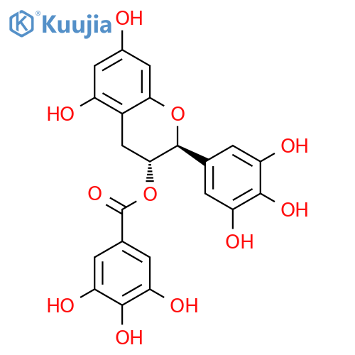 (-)-Gallocatechin gallate structure