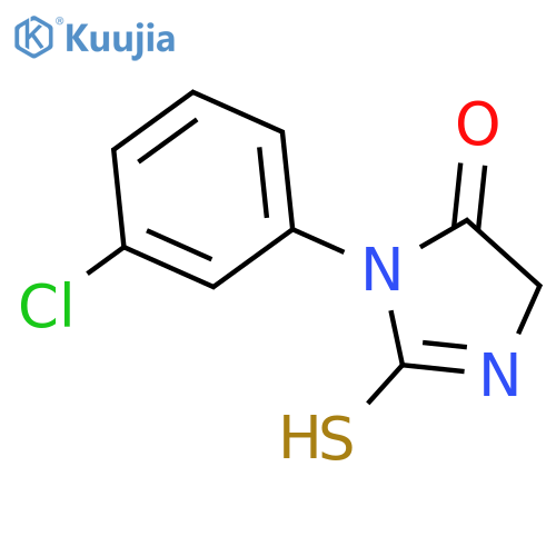 1-(3-Chlorophenyl)-2-sulfanyl-4,5-dihydro-1H-imidazol-5-one structure