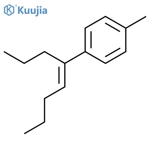 Benzene, 1-methyl-4-[(1E)-1-propyl-1-pentenyl]- structure